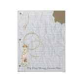 Mein Borzoi Ate My Lessingplan Notizblock (Rotiert)