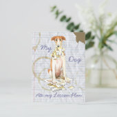 Mein Borzoi Ate My Lessingplan Postkarte (Stehend Vorderseite)