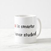 Mein Borzoi ist intelligenter… Tasse (VorderseiteRechts)