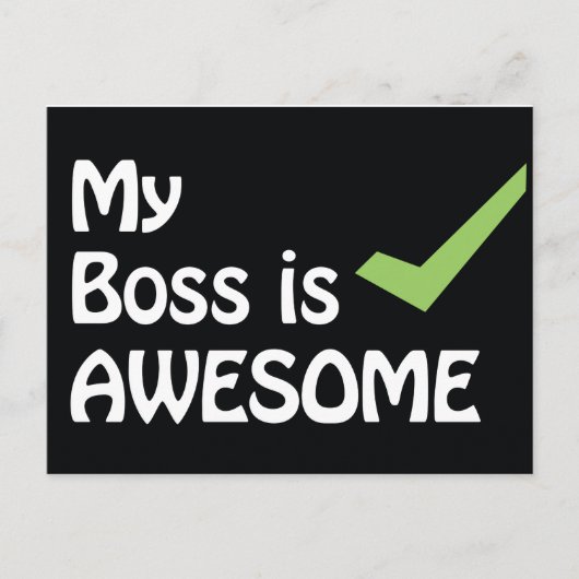 Mein Boss ist Phantastisch Postkarte (Vorderseite)