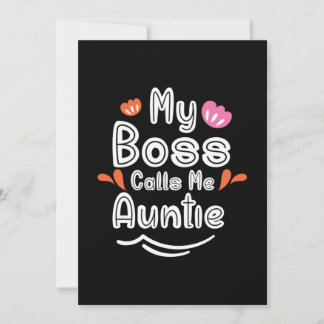 Mein Boss nennt mir ein Geschenk von Mutter Tante Einladung