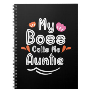 Mein Boss nennt mir ein Geschenk von Mutter Tante Notizblock