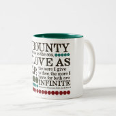 Mein Bounty ist so grenzenlos wie das Meer.. Zweifarbige Tasse (VorderseiteRechts)