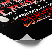 Mein Bowling entschuldigt den Funny Bowling Poster (Ecke)
