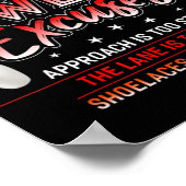 Mein Bowling entschuldigt den Spaß am Bowling Poster (Ecke)