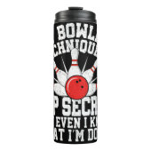 Mein Bowling Technik Top Secret Graphic Thermosbecher (Vorderseite)