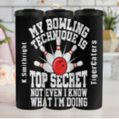 Mein Bowling Technik Top Secret Graphic Thermosbecher