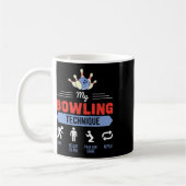 Mein Bowling Technique Bowling Funny Bowler Gesche Kaffeetasse (Links)
