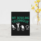 Mein Bowling Technique Bowling Karte (Gelbe Blume)