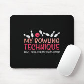 Mein Bowling Technique Fun Spaß Bowler Player Team Mousepad (Mit Mouse)