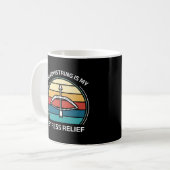 Mein Bowstring ist mein Stresssein | Funny Archery Kaffeetasse (Vorderseite Links)