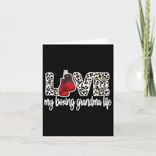 Mein Boxen Oma Life Best Boxen Großmutter Karte (Vorderseite)