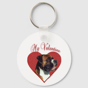 Mein Boxer Valentine Schlüsselanhänger