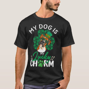 Mein Boxerhund ist mein Glücksbringer Irischer St. T-Shirt