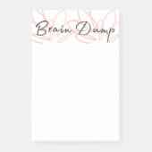 Mein Brain Dump Desk Notepad Post-it Klebezettel (Vorderseite)