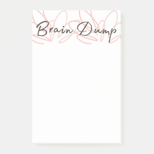 Mein Brain Dump Desk Notepad Post-it Klebezettel (Vorderseite)