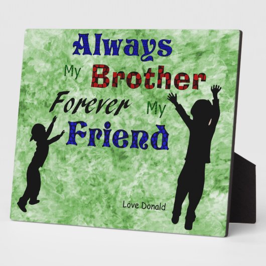 MEIN BRUDER FOTOPLATTE (Seite)