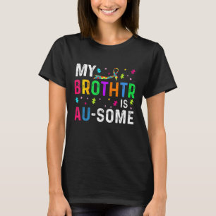 Mein Bruder hat ein paar Autismus Bewusstsein Puzz T-Shirt