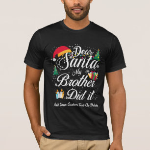 Mein Bruder hat es lustig Weihnachts-Geschwisterfa T-Shirt