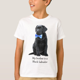 Mein Bruder ist Black Lab - Black Labrador Puppy B T-Shirt