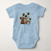 Mein Bruder ist ein Corgi Baby Strampler (Rückseite)