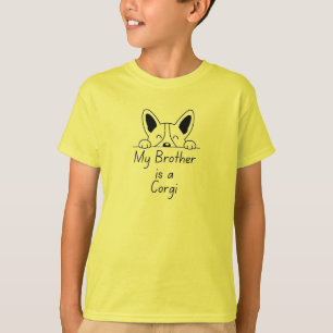 'Mein Bruder ist ein Corgi' Verspieltes Hunde-Lieb T-Shirt