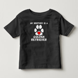 Mein Bruder ist ein Goldener Retriever Kleinkind T-shirt
