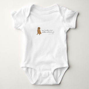 Mein Bruder ist ein goldener Retrivale Baby Strampler