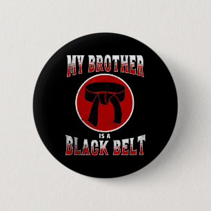 Mein Bruder ist ein Karate der Kampfkünste aus dem Button