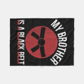 Mein Bruder ist ein Karate der Kampfkünste aus dem Fleecedecke (Vorderseite (Horizontal))