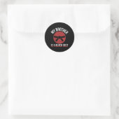 Mein Bruder ist ein Karate der Kampfkünste aus dem Runder Aufkleber (Tasche)