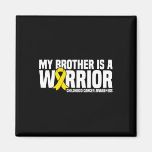 Mein Bruder ist ein Krieger-Kinderkrebs-Bewusstsei Magnet