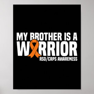 Mein Bruder ist ein Krieger Orange Ribbon Rsdcrps Poster