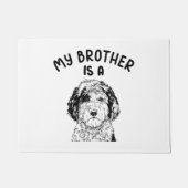 Mein Bruder ist ein Sheepadoodle Funny Doodle Dood Fußmatte (Vorderseite)