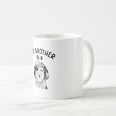 Mein Bruder ist ein Sheepadoodle Funny Doodle Dood Kaffeetasse (VorderseiteRechts)