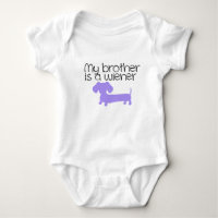 Mein Bruder ist ein Wiener Dachshund Baby Outfit G