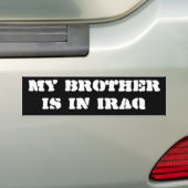 Mein Bruder ist im Irak Autoaufkleber (Auf Auto)
