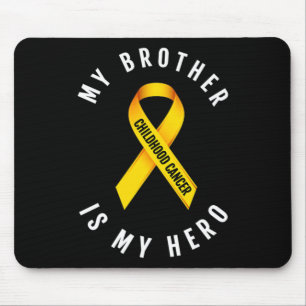 MEIN BRUDER IST MEIN HERO KINDHOOD KREBS BEWUSST. MOUSEPAD