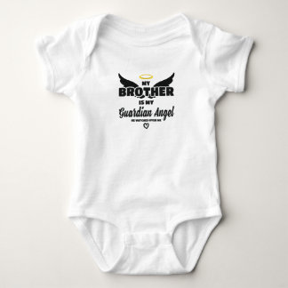 Mein Bruder ist mein Schutzengel, er wacht über mi Baby Strampler