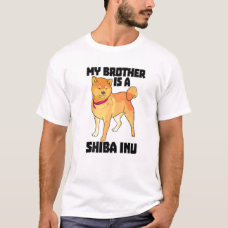 Mein Bruder ist Shiba Inu Funny Women Jagd Hund Lo T-Shirt