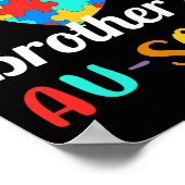 Mein Bruder ist sich der Autismus bewusst Poster (Ecke)