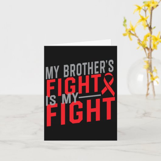 Mein Bruder kämpft gegen den Blutkrebs in Awaren Karte (Gelbe Blume)