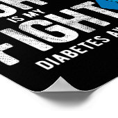 Mein Bruder kämpft gegen Diabetes Poster (Ecke)