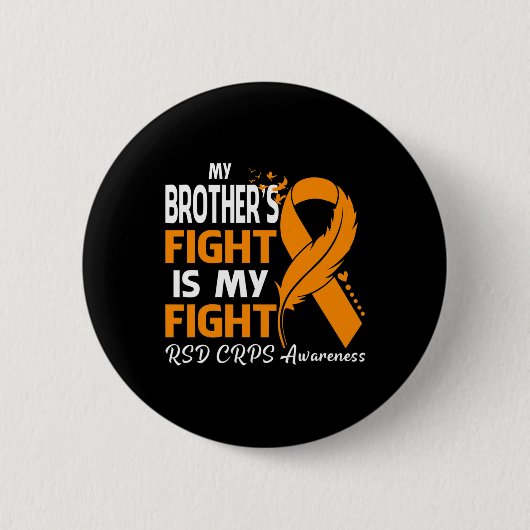 Mein Bruder kämpft mit dem RSS-Krimi-Bewusstsein Button (Vorderseite)