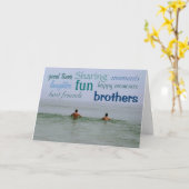 Mein Bruder Karte (Gelbe Blume)