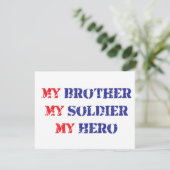 Mein Bruder, mein Soldat, mein Held Einladung (Stehend Vorderseite)