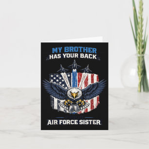 Mein Bruder steht hinter dir Stolz auf die Air For Karte
