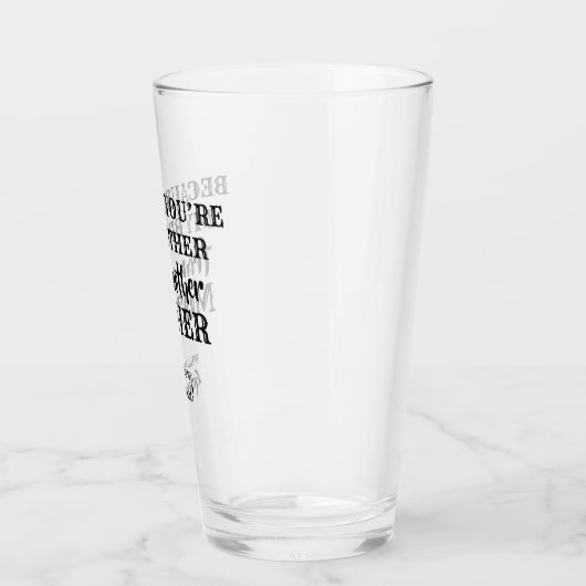 Mein Bruder - Vorschlag für einen süßen Trauzeuge Glas (Links)