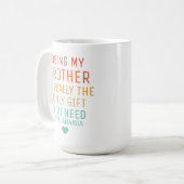 Mein Bruder zu sein ist wirklich das einzige Gesch Kaffeetasse (Vorderseite Links)