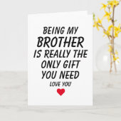 Mein Bruder zu sein ist wirklich das einzige Gesch Karte (Gelbe Blume)